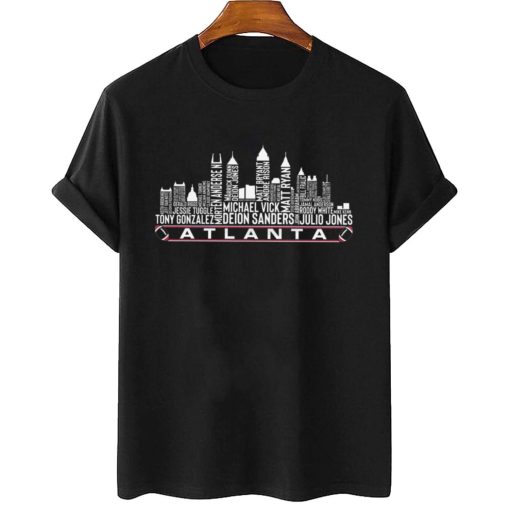 T Shirt Women 2 TSSK08 Atlanta All Time Legends Football City Skyline T Shirt