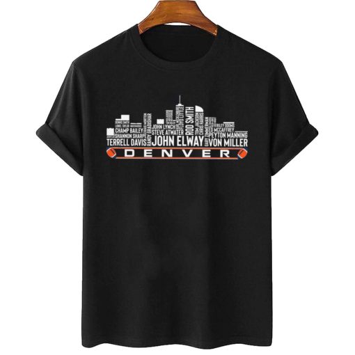 T Shirt Women 2 TSSK12 Denver All Time Legends Football City Skyline T Shirt