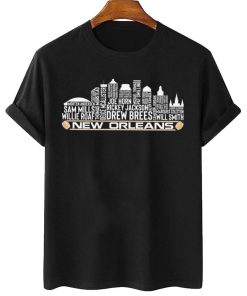 T Shirt Women 2 TSSK18 New Orleans All Time Legends Football City Skyline T Shirt