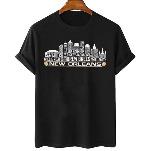 T Shirt Women 2 TSSK18 New Orleans All Time Legends Football City Skyline T Shirt