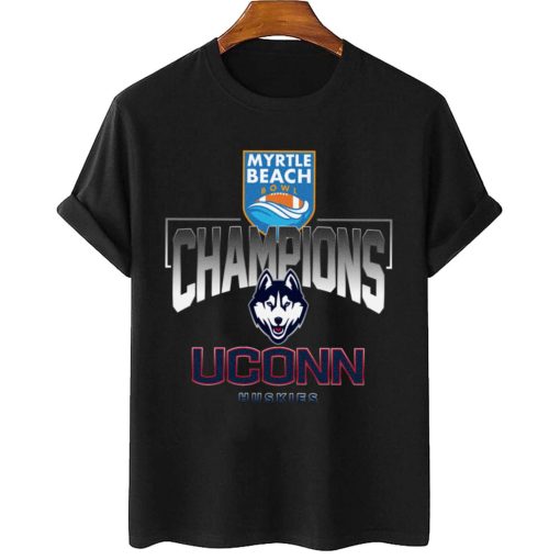 T Shirt Women 2 UConn Huskies Myrtle Beach Bowl Champions T Shirt