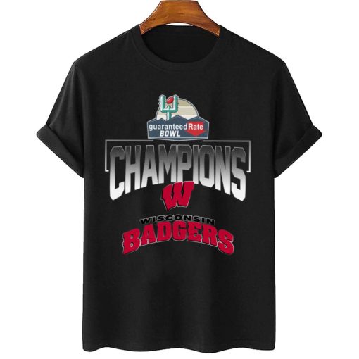 T Shirt Women 2 Wisconsin Badgers Guaranteed Rate Bowl Champions T Shirt
