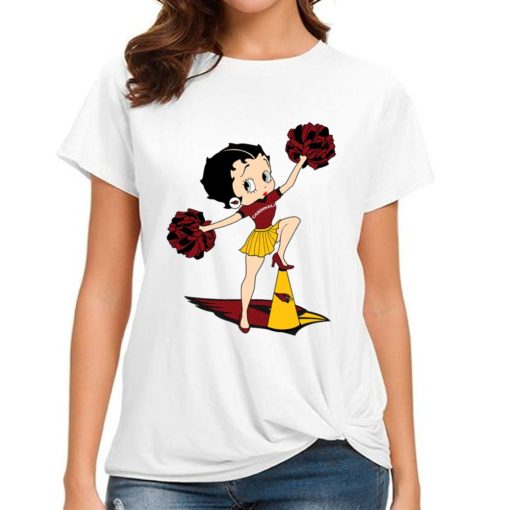 T Shirt Women DSBN002 Betty Boop Halftime Dance Arizona Cardinals T Shirt