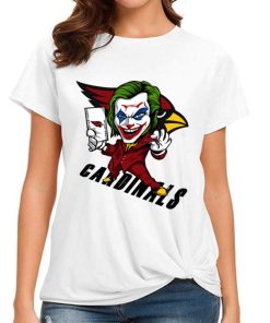 T Shirt Women DSBN010 Joker Smile Arizona Cardinals T Shirt