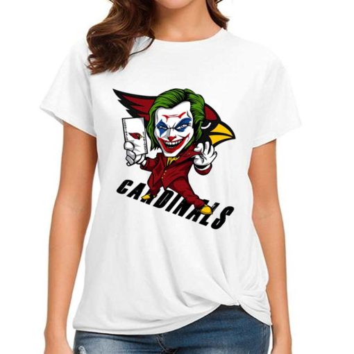 T Shirt Women DSBN010 Joker Smile Arizona Cardinals T Shirt