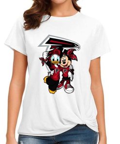 T Shirt Women DSBN022 Minnie And Daisy Duck Fans Atlanta Falcons T Shirt
