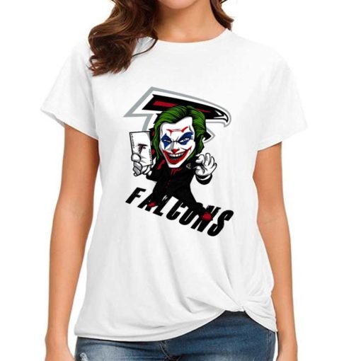 T Shirt Women DSBN023 Joker Smile Atlanta Falcons T Shirt