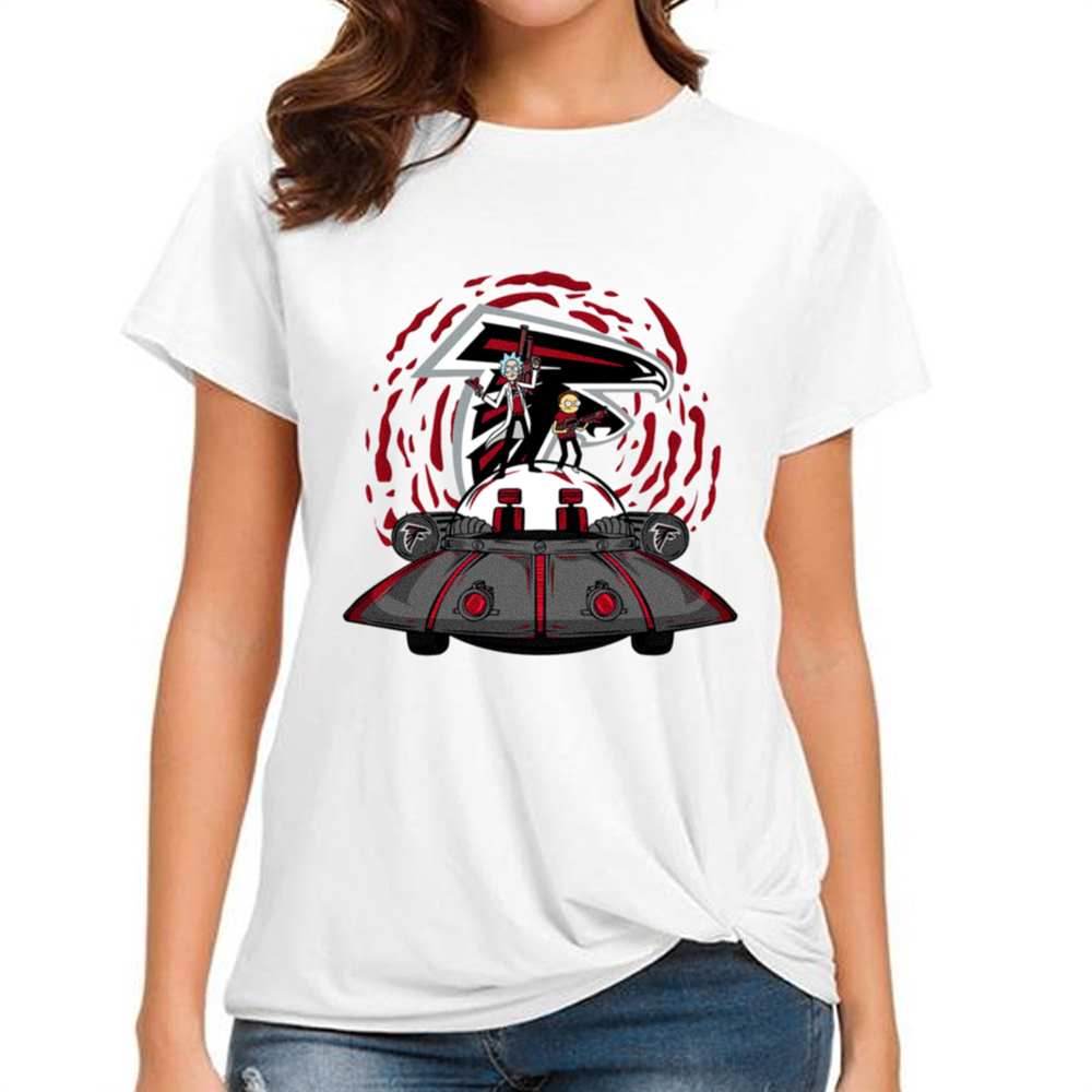 Rick Morty In Spaceship Atlanta Falcons T-Shirt