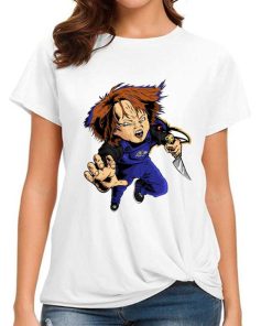 T Shirt Women DSBN035 Chucky Fans Baltimore Ravens T Shirt