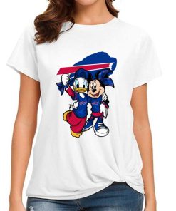 T Shirt Women DSBN053 Minnie And Daisy Duck Fans Buffalo Bills T Shirt