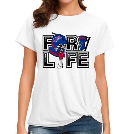 T Shirt Women DSBN054 For Life Helmet Flag Buffalo Bills T Shirt