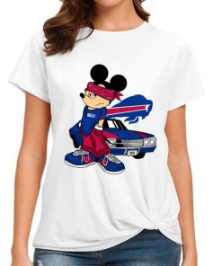 T Shirt Women DSBN057 Mickey Gangster And Car Buffalo Bills T Shirt