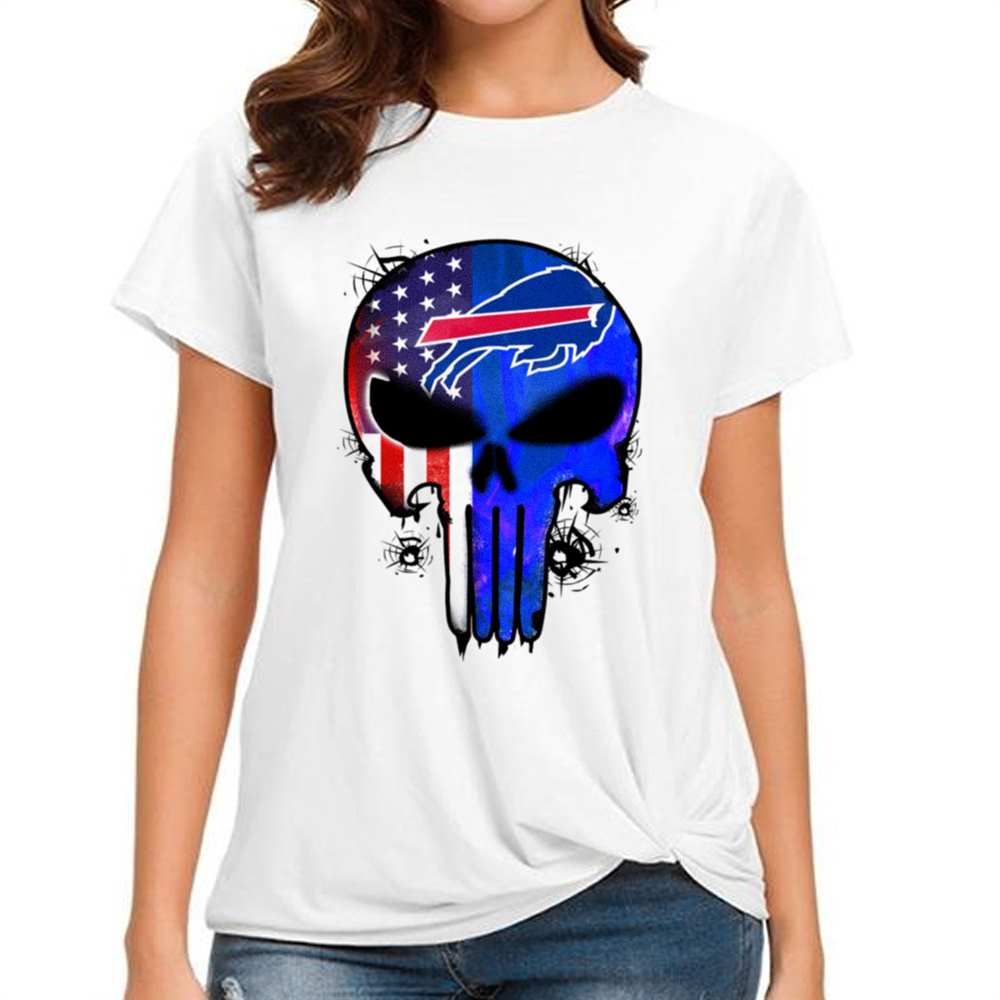 Punisher Skull Buffalo Bills T-Shirt