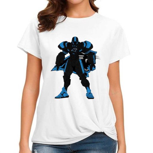 T Shirt Women DSBN075 Transformer Robot Carolina Panthers T Shirt