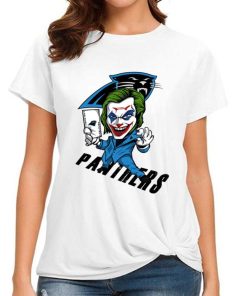 T Shirt Women DSBN079 Joker Smile Carolina Panthers T Shirt