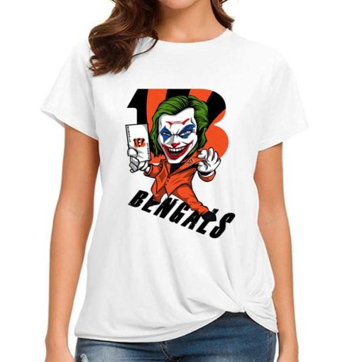 T Shirt Women DSBN109 Joker Smile Cincinnati Bengals T Shirt