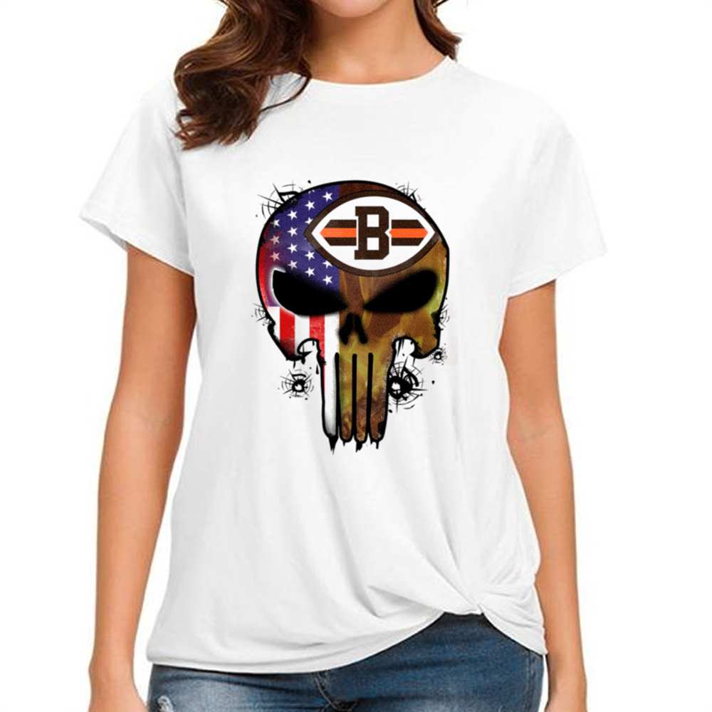 Punisher Skull Cleveland Browns T-Shirt