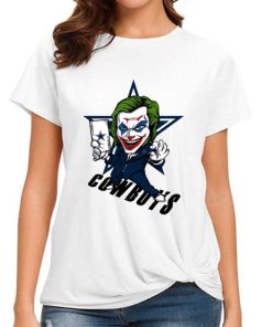 T Shirt Women DSBN135 Joker Smile Dallas Cowboys T Shirt