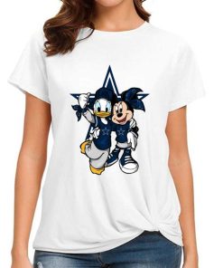 T Shirt Women DSBN137 Minnie And Daisy Duck Fans Dallas Cowboys T Shirt