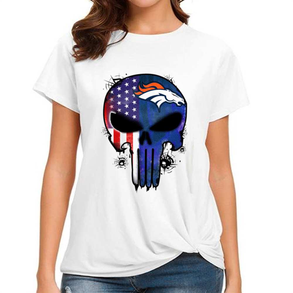 Punisher Skull Denver Broncos T-Shirt