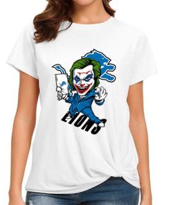 T Shirt Women DSBN174 Joker Smile Detroit Lions T Shirt