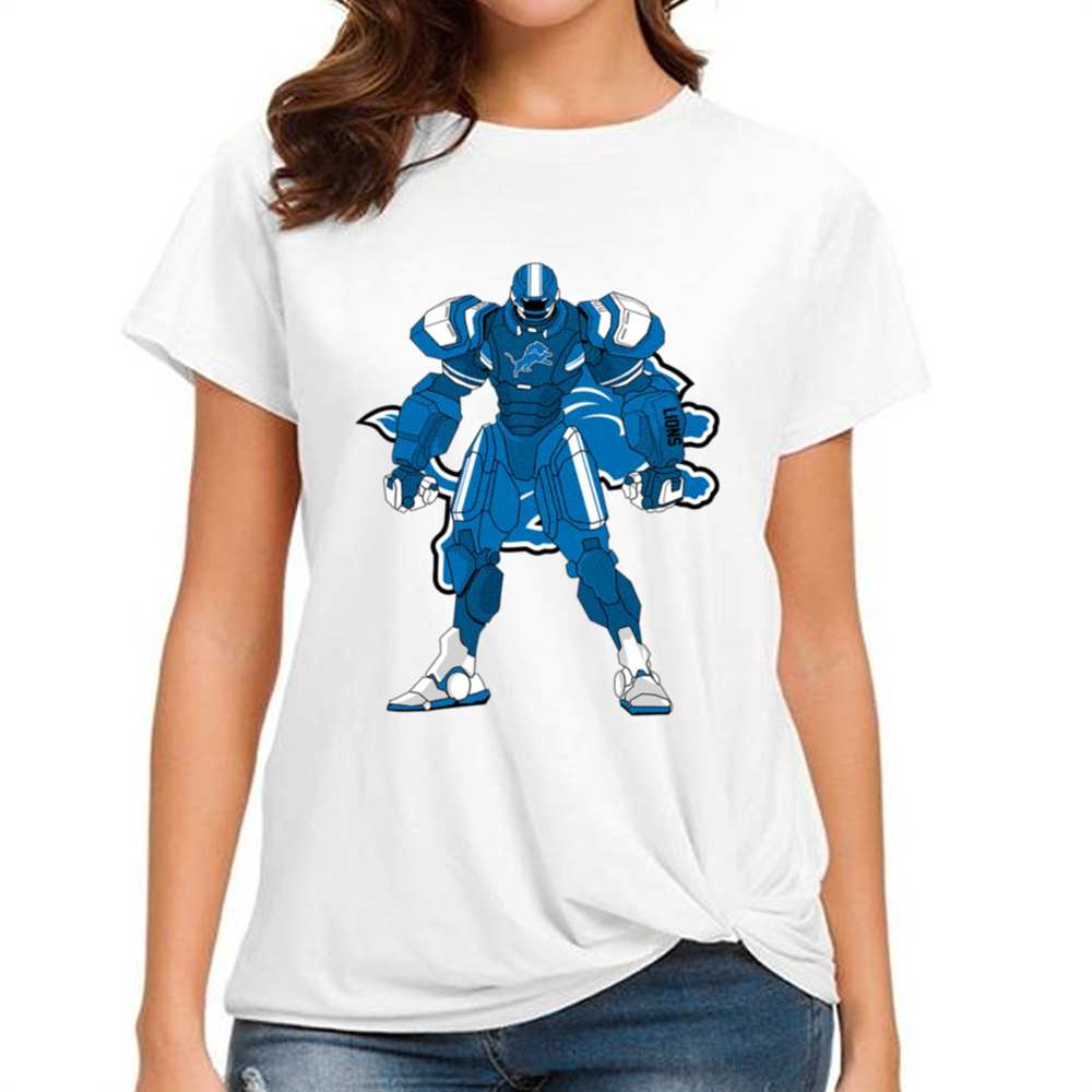 Transformer Robot Detroit Lions T-Shirt