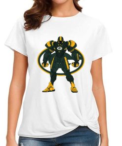 T Shirt Women DSBN184 Transformer Robot Green Bay Packers T Shirt