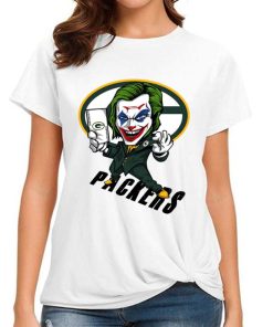 T Shirt Women DSBN190 Joker Smile Green Bay Packers T Shirt
