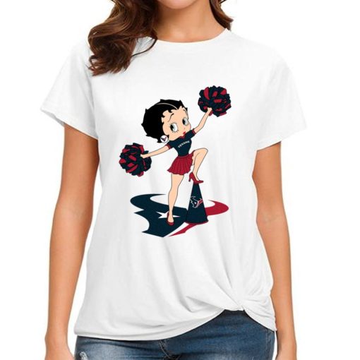 T Shirt Women DSBN203 Betty Boop Halftime Dance Houston Texans T Shirt