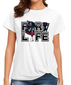 T Shirt Women DSBN206 For Life Helmet Flag Houston Texans T Shirt