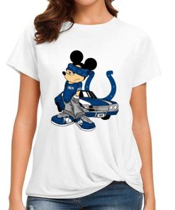 T Shirt Women DSBN224 Mickey Gangster And Car Indianapolis Colts T Shirt
