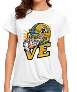 T Shirt Women DSBN228 Love Sign Jacksonville Jaguars T Shirt