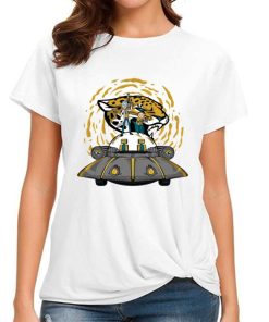 T Shirt Women DSBN237 Rick Morty In Spaceship Jacksonville Jaguars T Shirt