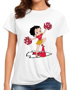 T Shirt Women DSBN243 Betty Boop Halftime Dance Kansas City Chiefs T Shirt