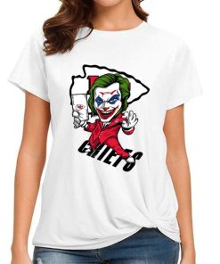 T Shirt Women DSBN249 Joker Smile Kansas City Chiefs T Shirt
