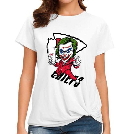 T Shirt Women DSBN249 Joker Smile Kansas City Chiefs T Shirt