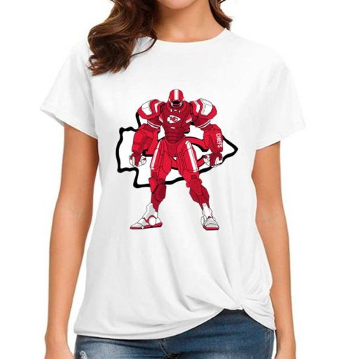 T Shirt Women DSBN256 Transformer Robot Kansas City Chiefs T Shirt