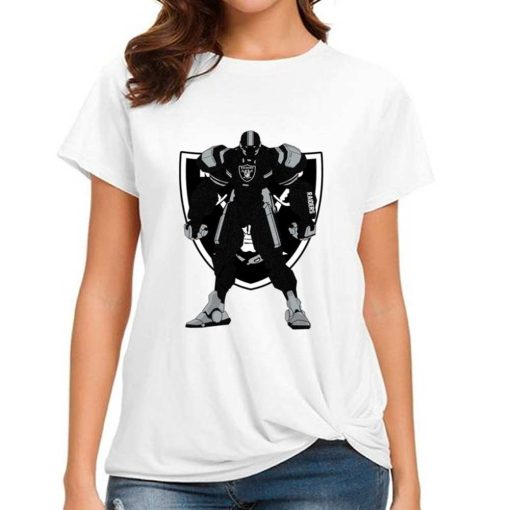 T Shirt Women DSBN272 Transformer Robot Las Vegas Raiders T Shirt