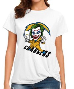 T Shirt Women DSBN283 Joker Smile Los Angeles Chargers T Shirt