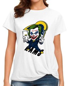 T Shirt Women DSBN297 Joker Smile Los Angeles Rams T Shirt
