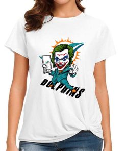 T Shirt Women DSBN310 Joker Smile Miami Dolphins T Shirt