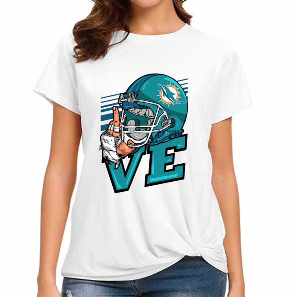 Love Sign Miami Dolphins T-Shirt