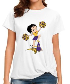 T Shirt Women DSBN322 Betty Boop Halftime Dance Minnesota Vikings T Shirt