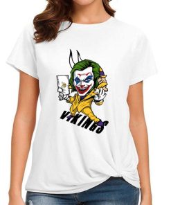 T Shirt Women DSBN331 Joker Smile Minnesota Vikings T Shirt
