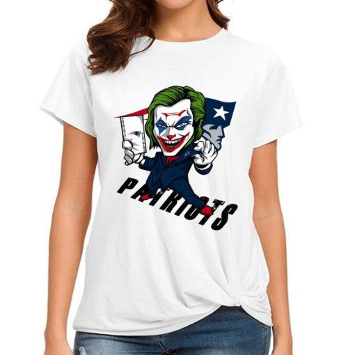 T Shirt Women DSBN345 Joker Smile New England Patriots T Shirt