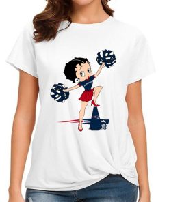 T Shirt Women DSBN350 Betty Boop Halftime Dance New England Patriots T Shirt