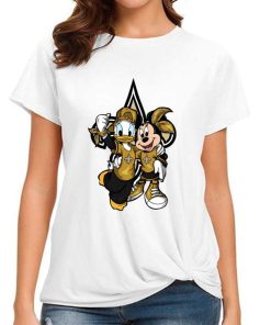 T Shirt Women DSBN359 Minnie And Daisy Duck Fans New Orleans Saints T Shirt