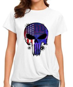 T Shirt Women DSBN374 Punisher Skull New York Giants T Shirt