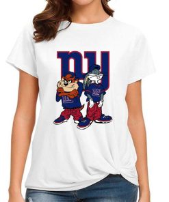 T Shirt Women DSBN384 Looney Tunes Bugs And Taz New York Giants T Shirt