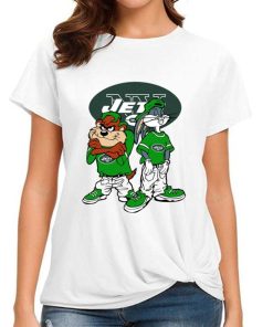 T Shirt Women DSBN387 Looney Tunes Bugs And Taz New York Jets T Shirt